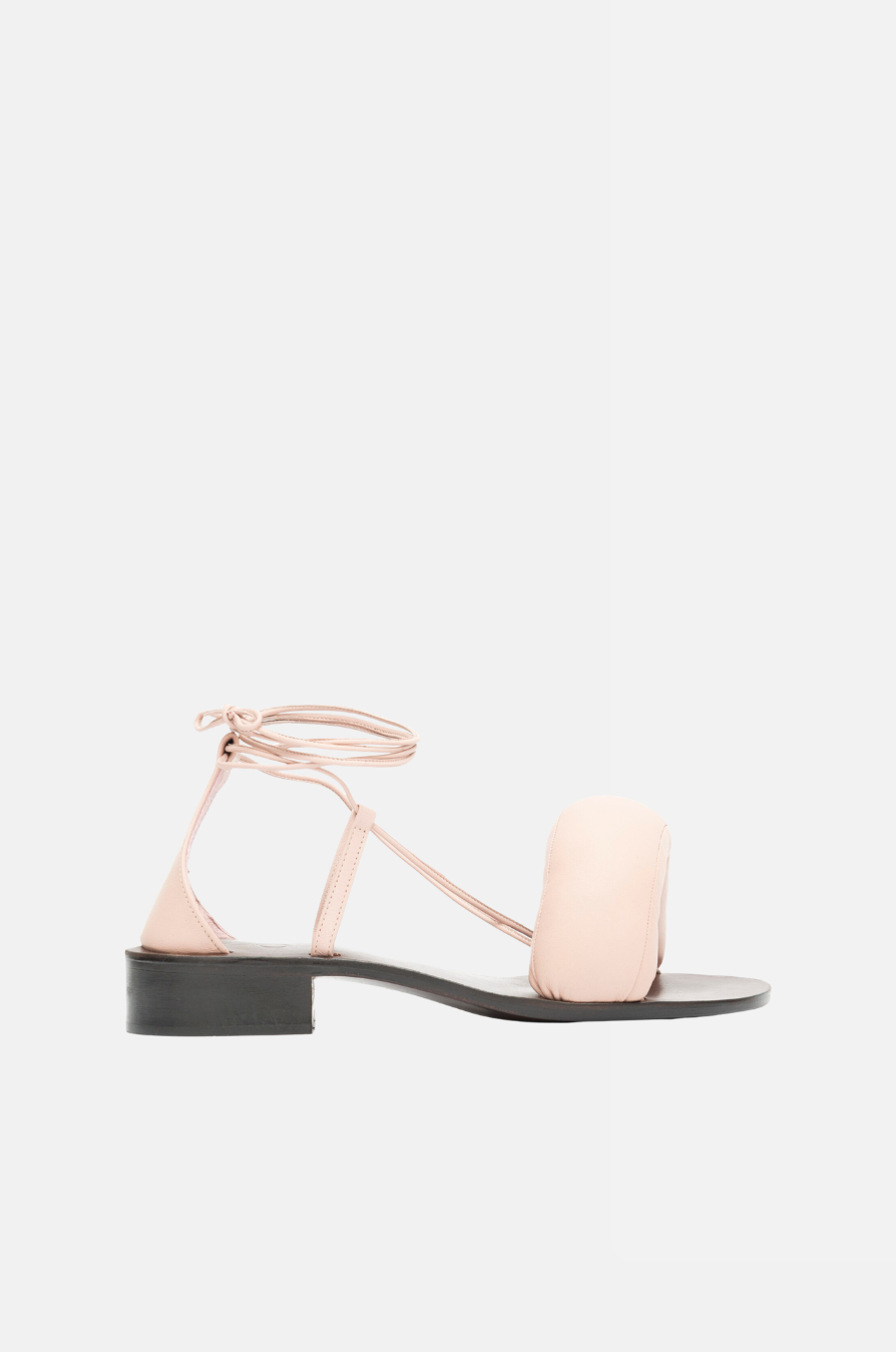 Sandal Pillow Straps Nude Rose